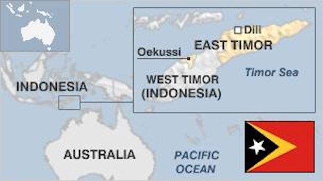 Map of Timor